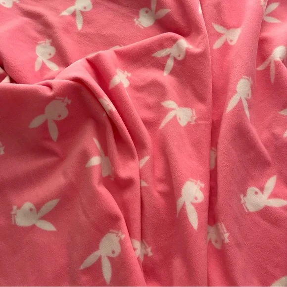 Playboy pink bunny fleece blanket 🤍​ - Picture 3 of 5